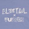 Bluetail Violet Unbalanced Short Sleeve Sweatshirt Azb2ts01vi