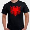 Albania Albanian Pride Tail of the Eagle Coat of Arms T Shirt Tee