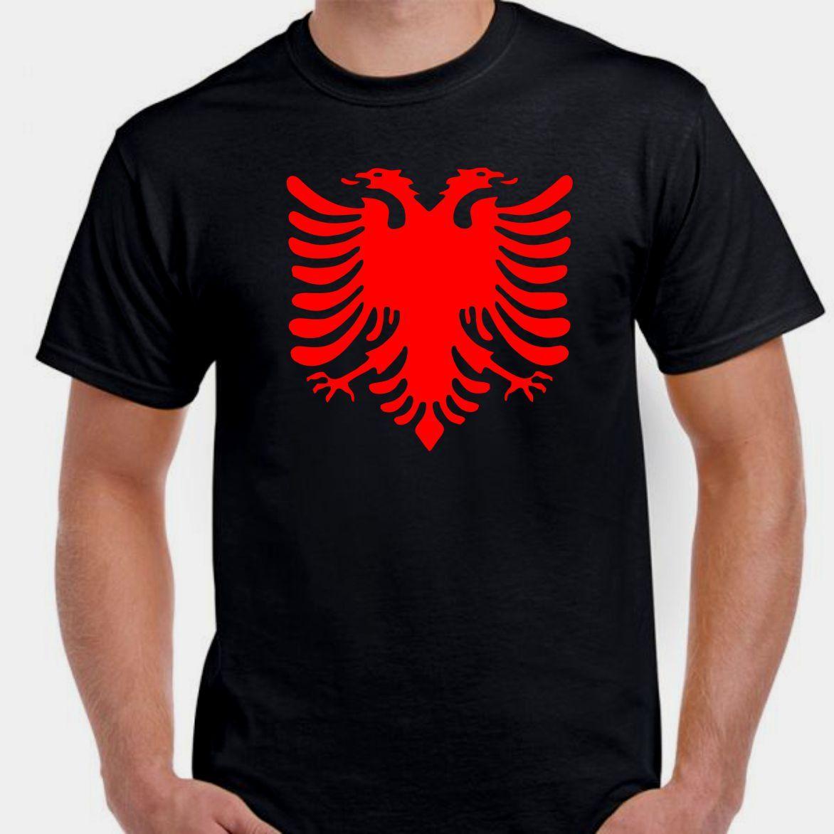 Albania Albanian pride tail of the eagle coat of arms T shirt tee S
