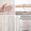 Wardrobe Closet Transparent Storage Bag Hanging Handbag Organizer Underwear Bra Organizer Storage Washable