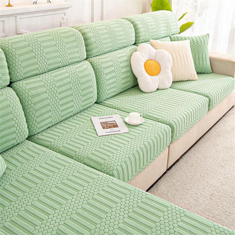 All Inclusive całoroczny uniwersalny odporny na zadrapania przez kota figurowy aksamitny narzuta na sofę poszewka na poduszkę ochraniacz na sofę Home Decor