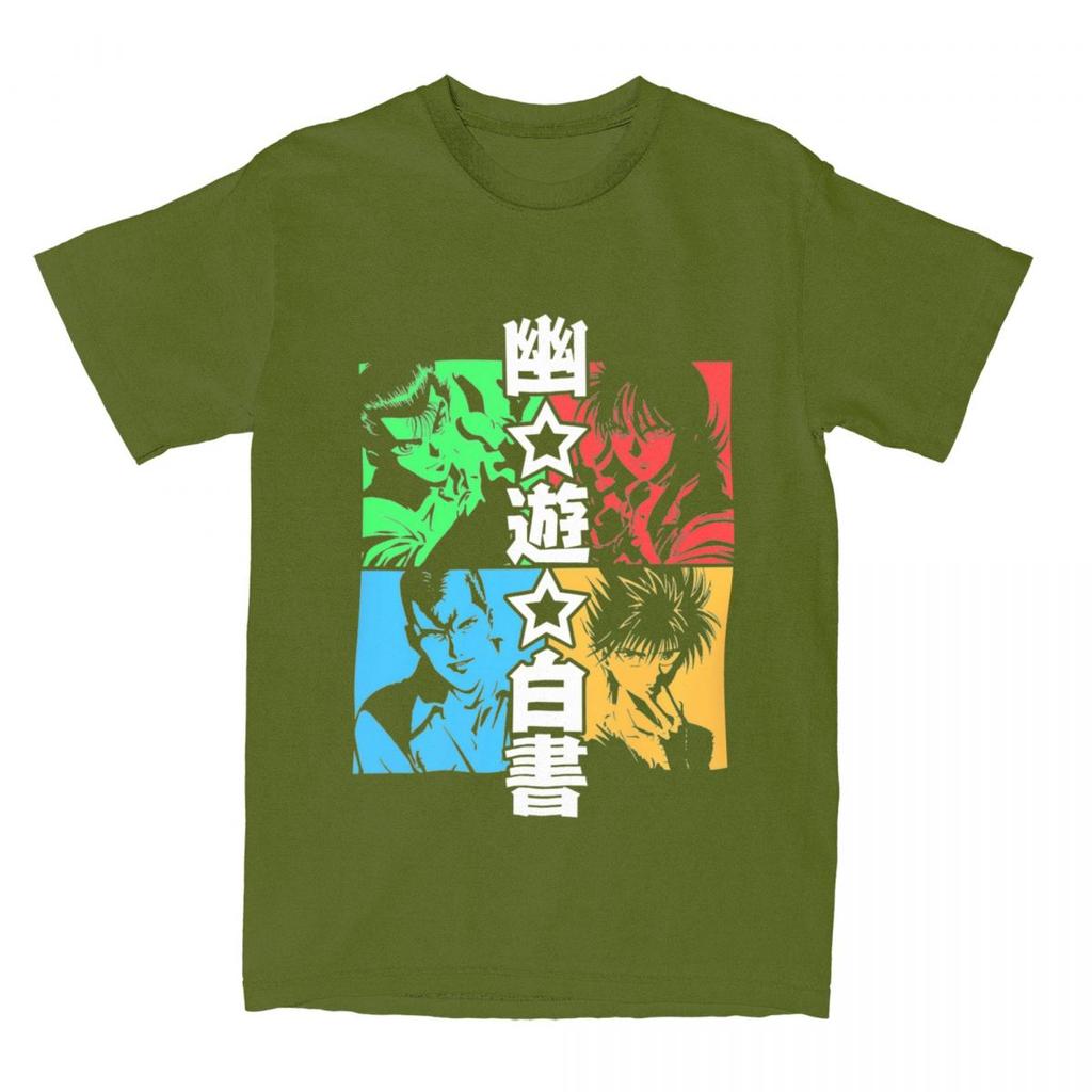 YuYu Hakusho Manga for Men Women T Shirt Yu Yu Hakusho Apparel Novelty Tee Shirt T-Shirts 100% Cotton Gift Idea Clothing