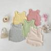 Baby Girls Summer Macaron Sleeveless Tank Top Lightweight Basic Layering Tee