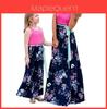 Elegant Floral Holiday Maxi Dress Family Matching For Mom And Daughter