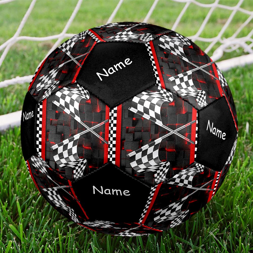 Custom Name Racing Theme Size 5 Soccer Ball, Suitable for Both Indoor and Outdoor Matches, a Gift Suitable for Everyone.