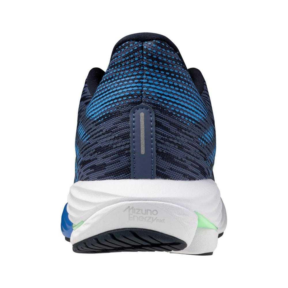 Mizuno Wave Rider 28 Fashion Non-Slip Low-Top Running Shoes Men Sneaker Vintage-Indigo 411456-8Z4S,J1GC240351
