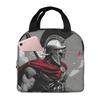 Sparta Warrior Spartan Skull Insulated Lunch Bag for Kids School Cooler Thermal Food Box Tote Leakproof Lunch Boxes Container