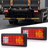 Trailer Tail Rear 3 and White Impact Arrow Impact High Truck Driving Left and Set of 2 Lamp, Light, LED, Colors, Yellow, Red, Light, Resistant, Tip,