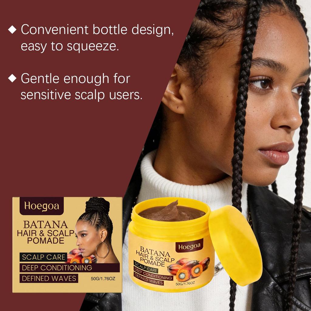 HOEGOA Batanapo Wave Hair Wax: Daily Curl Styling and Shaping Care.