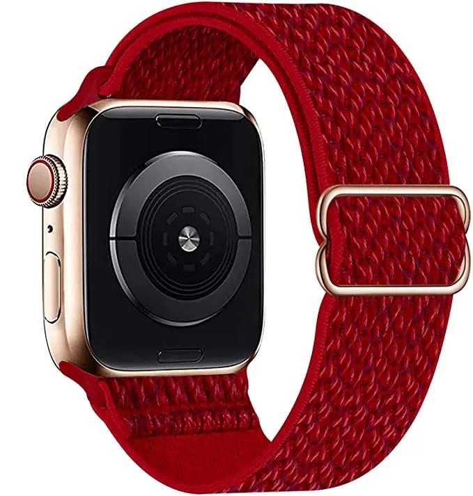Adjustable Nylon Loop Strap For Apple Watch Series Ultra 11 10 9 8 7 46mm 45mm 41mm Fabric Strap For Iwatch 6 5 4 SE 44mm 40mm