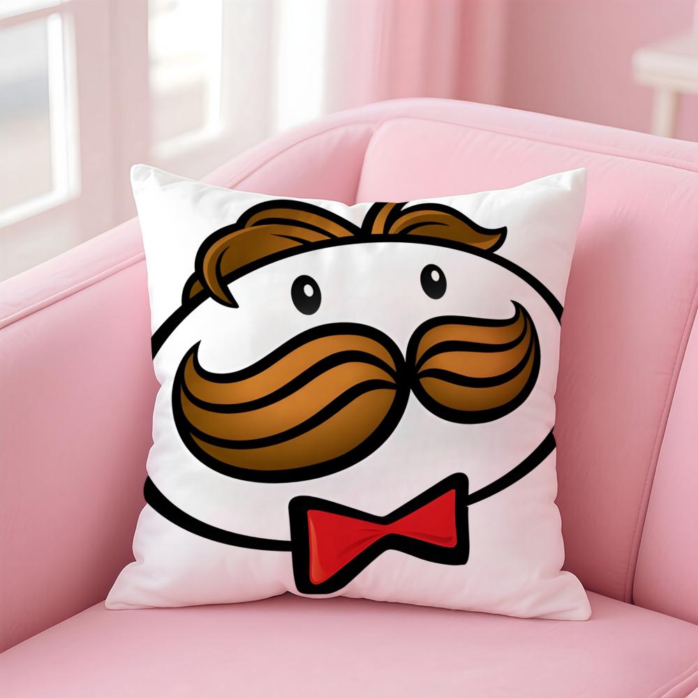 Brand P-PringlesS Cushion Cover Comfortable Reversible Pillow Cover Ideal for Car Sofa Bedroom & Beyond