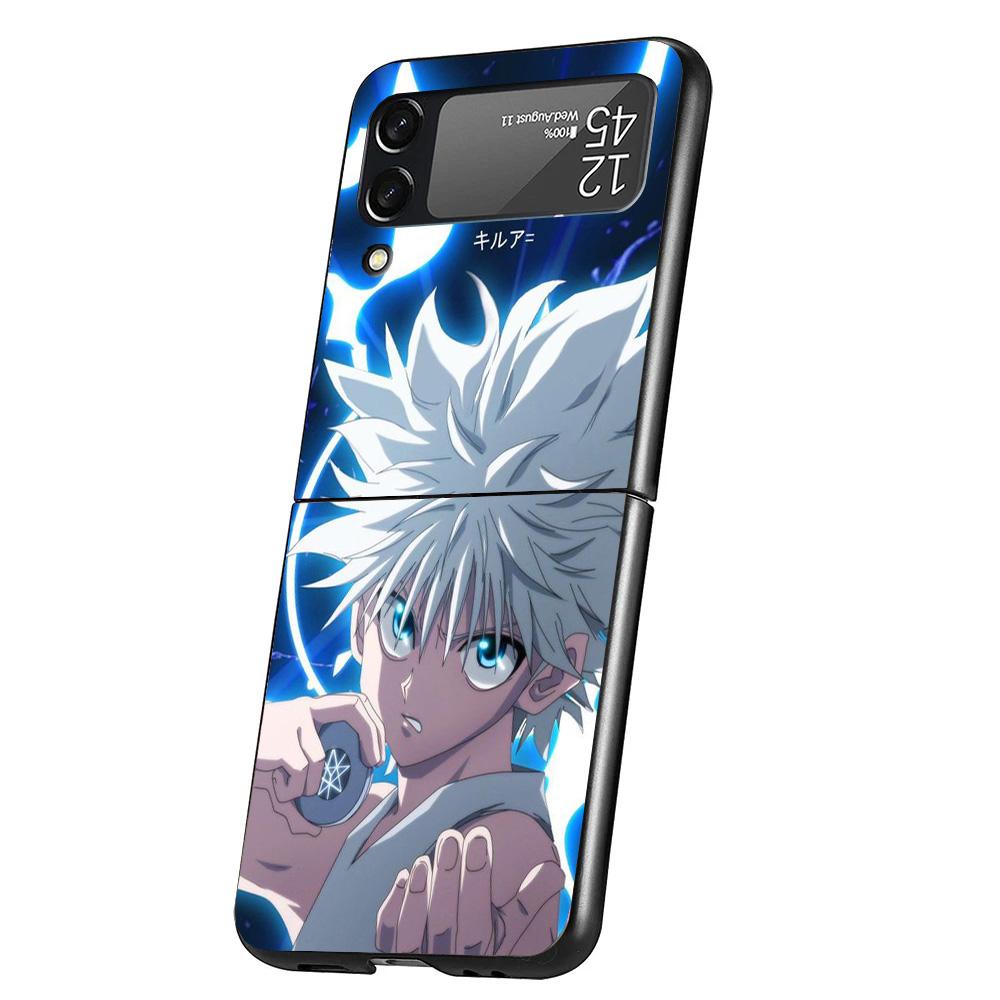 Hunter X Killua Cover Phone Case For Samsung Galaxy Z Flip 7 6 5 4 3 5G Flip7 Flip6 Flip5 Flip4 Flip3 Black Fundas Shell Galaxy