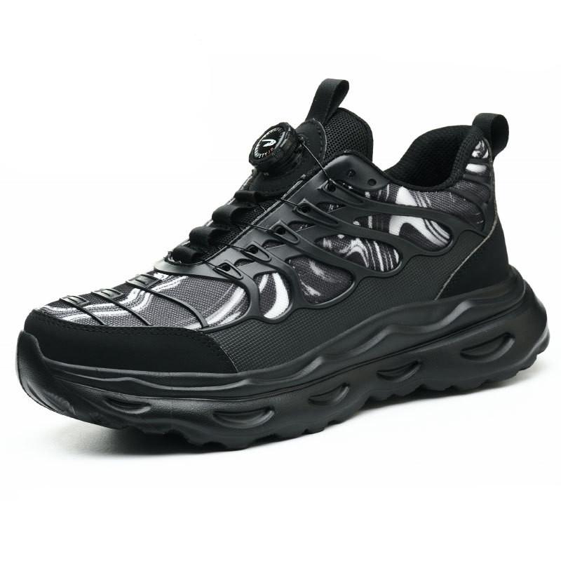 

Rotating button Safety Shoes Men Anti smashing Anti piercing Work Shoes Men Steel Toe shoes Non-slip Indestructible shoes 38