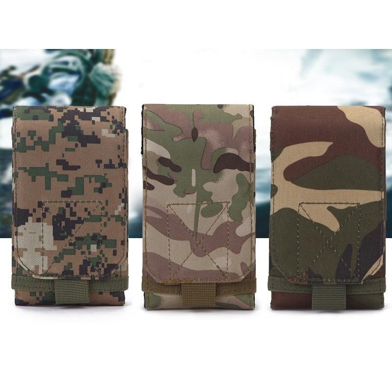 1PC Outdoor Bag Tactical Phone Holder Sport Waist Belt Case Waterproof Nylon EDC Sport Hunting Camo Bags in Backpack