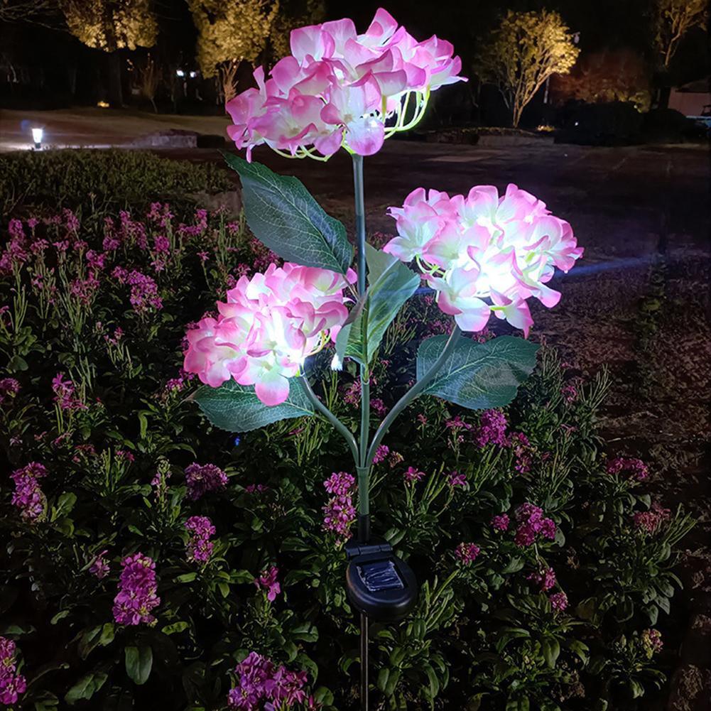 Solar Garden Decorative Lights,Solar Powered Outdoor Pathway Light,Yard Decorations Outdoor,Waterproof Landscape Flower Lighting