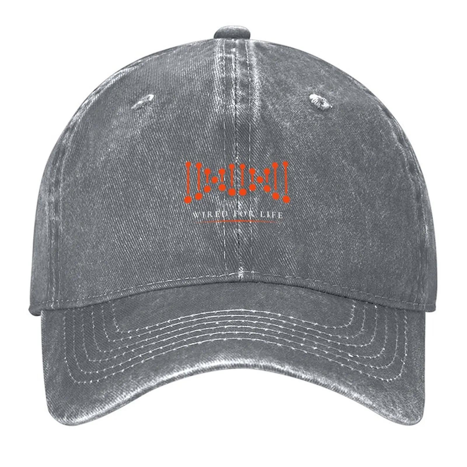New INSPIRATIONAL WIRED FOR LIFE SCIENCE DNA STRAND TYPOGRAPHY Baseball Cap Trucker Cap Golf Hat For Unisex Womens
