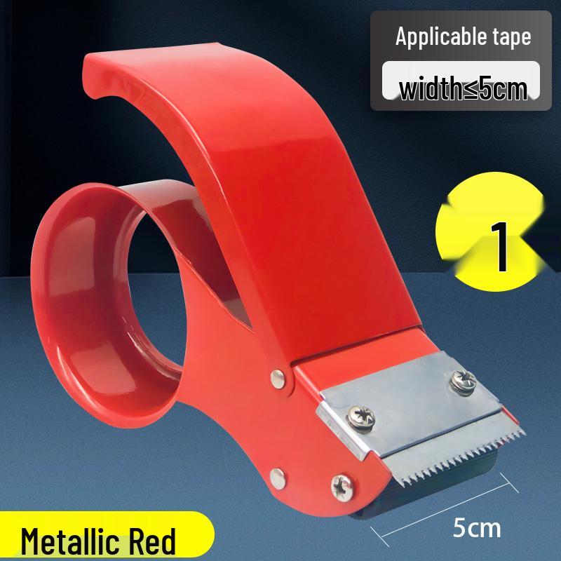 Thickened Plastic Carton Sealer: 5CM/6CM Wide Tape Cutter, Large Gold Tape Dispenser.