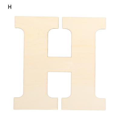 Kunstparty-Zubehör Heimdekoration Leere Bemalbare Unfertige Alphabet DIY Holzhandwerk 30CM Holzbuchstaben