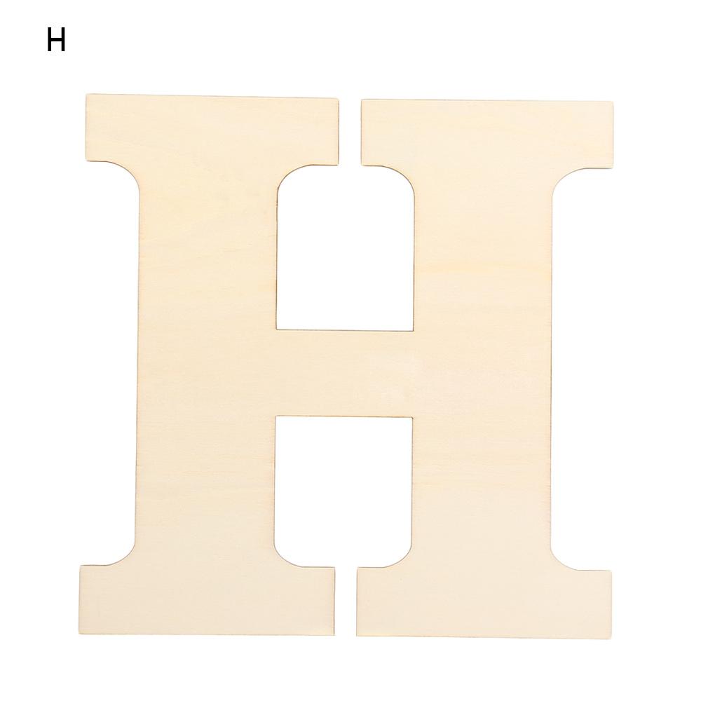 Semi-finished Party Supplies Home Decoration DIY Wood Craft Unfinished Alphabet Blank Paintable 30CM Wooden Letters