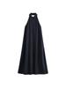 Elegant Women's Linen Halter Neck Backless Dress - Simple High-End Summer Style (2025)