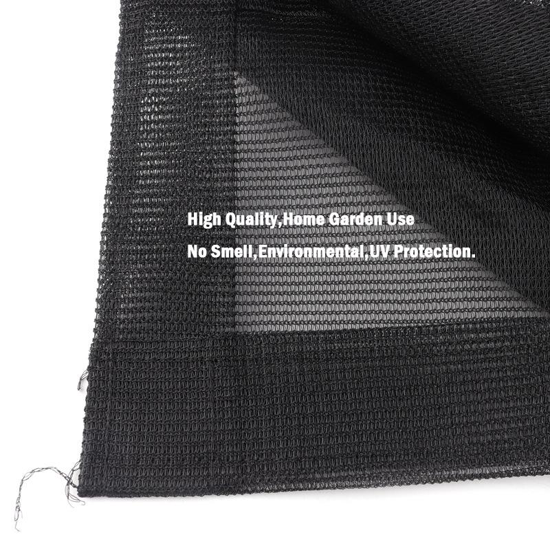 75% Shade Black HDPE Sunshade Net Anti UV Succulent Plants Sun Shelter Mesh Balcony Terrace Safty Privacy Screen Outdoor Awning
