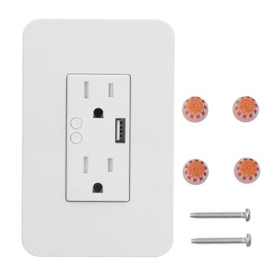15A WiFi Smart-Wandsteckdose Partitionssteuerung USB-Schnittstelle Fernbedienung Wandsteckdose für
