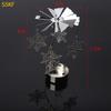 55KF Rotating Holder Rotary Tealight Holder Christmas Table Decoration Windmill Revolving Candlestick for Wedding Gift