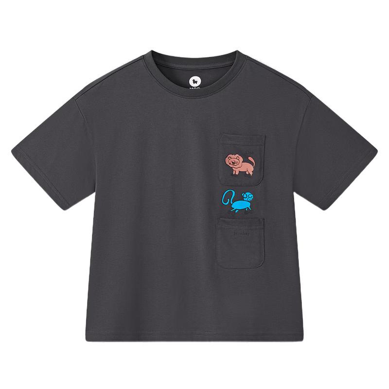 MQD Boys' Cartoon Cotton Short Sleeve T-shirt