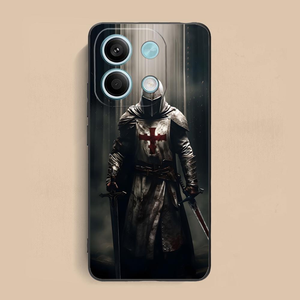 Tempelritter Handyhülle für Xiaomi Redmi Note 14 13 12 11 S Pro Plus 4G 5G Farbige Druckabdeckung Hübsche Hülle Luxus