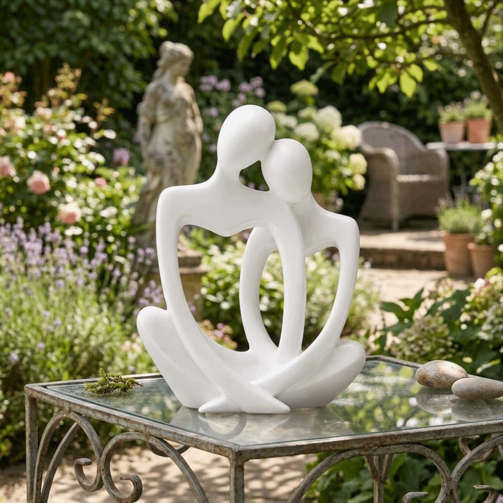 Romantic Couple Sculpture 3D Printed Art Table Statue Valentine's Day