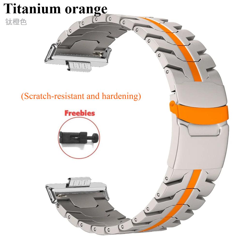 

Роскошный титановый ремешок для Huawei Watch Fit4Pro/Fit4/Fit3 для мужчин, деловой браслет из сплава для HUAWEI WATCH FIT4 FIT3, ремешок на запястье Correa Huawei Fit 4 Pro