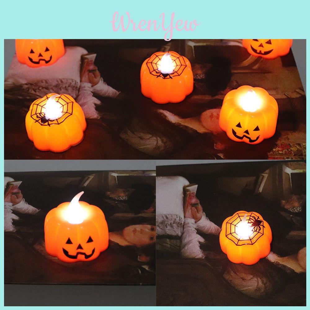 Eye-catching Halloween Pumpkin Led Candles For Festive Birthday And Holiday Gifts