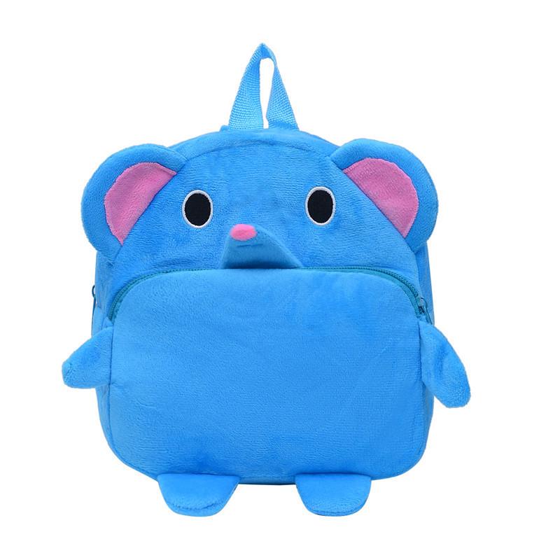 Cute Cartoon Plush Backpack for Toddlers - Double Shoulder, Kindergarten, Early Education, Doll Design