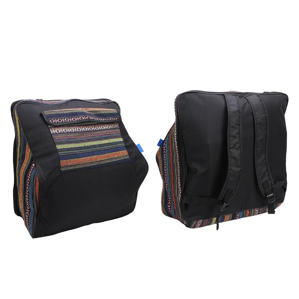 Accordion Backpack Ethnic Style Cotton Fabric Water Proof Shoulder Bag 48‑120 Bass Instrument Bag fo