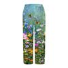 Women's Pants  With Pockets Casual Trousers Pants For Women Summer Casual Wide Leg Elastic Waist Pants With Pockets