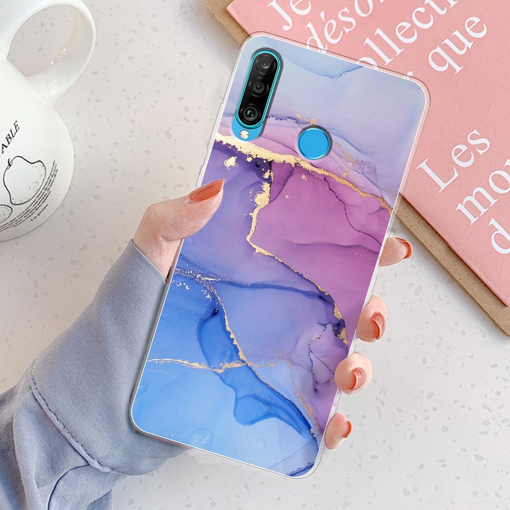 For Huawei P30 Lite Case P30 Lite Back Cover Girls New Fashion Clear Phone Case Fundas Soft Silicone Case For Huawei P30 Lite