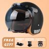 VGV DOT Certified Retro Cruise Motorcycle Helmet Men's and Women's Electric Vehicle All-season Riding Half Helmet Motorcycle 3/4