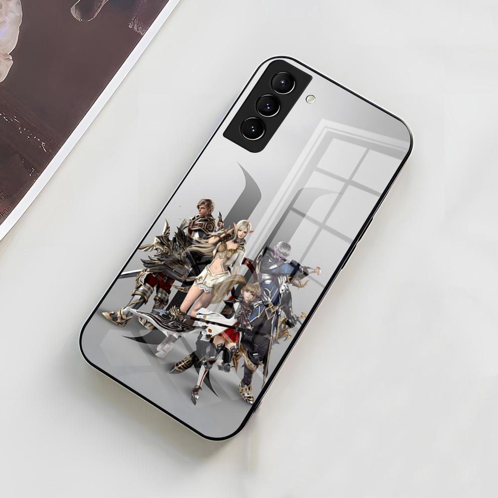 

L-Lineage 2 Phone Case For Samsung A56 A36 A26 A16 A15 A25 A35 A55 A14 A34 A24 A54 Glass Case Samsung A54