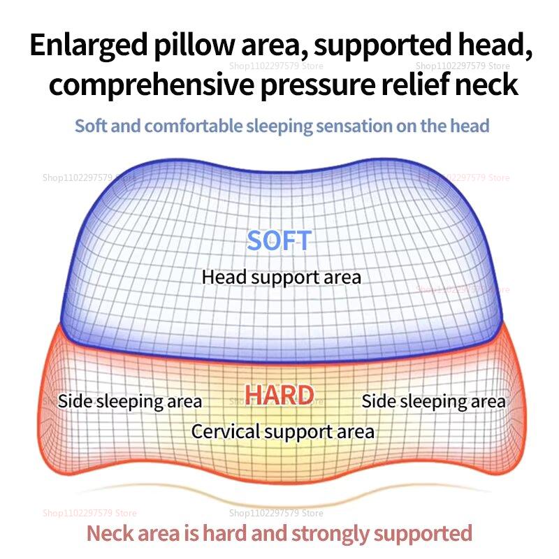2025 Cervical Pillow Memory Foam Contour Pillow Side Sleeper Bed Pillow Ergonomic Orthopedic Neck Support Pillow for Pain Relief