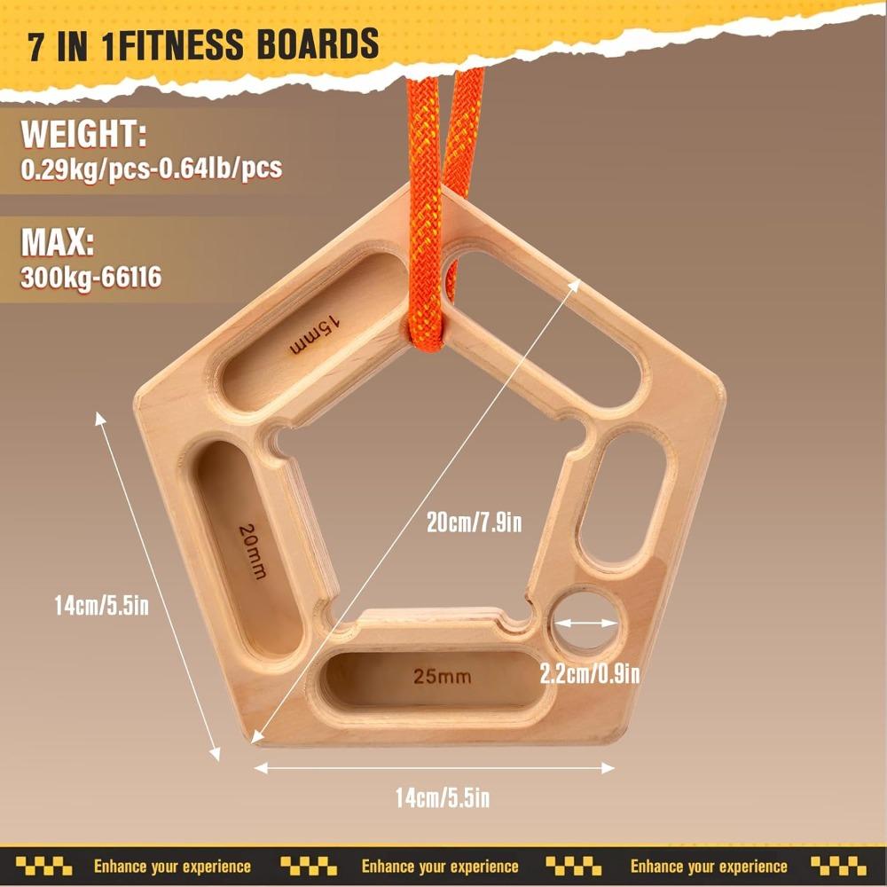 Adjustable Climbing Hangboard Finger Board Training Grip Strength Rock Climbing Equipment For Indoor Outdoor Gym Walls