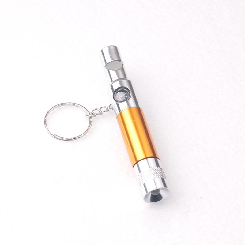Whistle With Flashlight Quality Emergency Kit Keychain Climbing Keyring Portable Survival Outdoor Whistle 3-In-1 Flashlight Comp