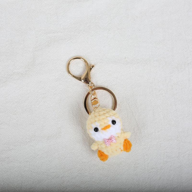 1 Stück Mini-Häkelpinguin-Anhänger Handgemachter Pinguin-Schlüsselanhänger Gestricktes Tier Handy-Anhänger Geschenk