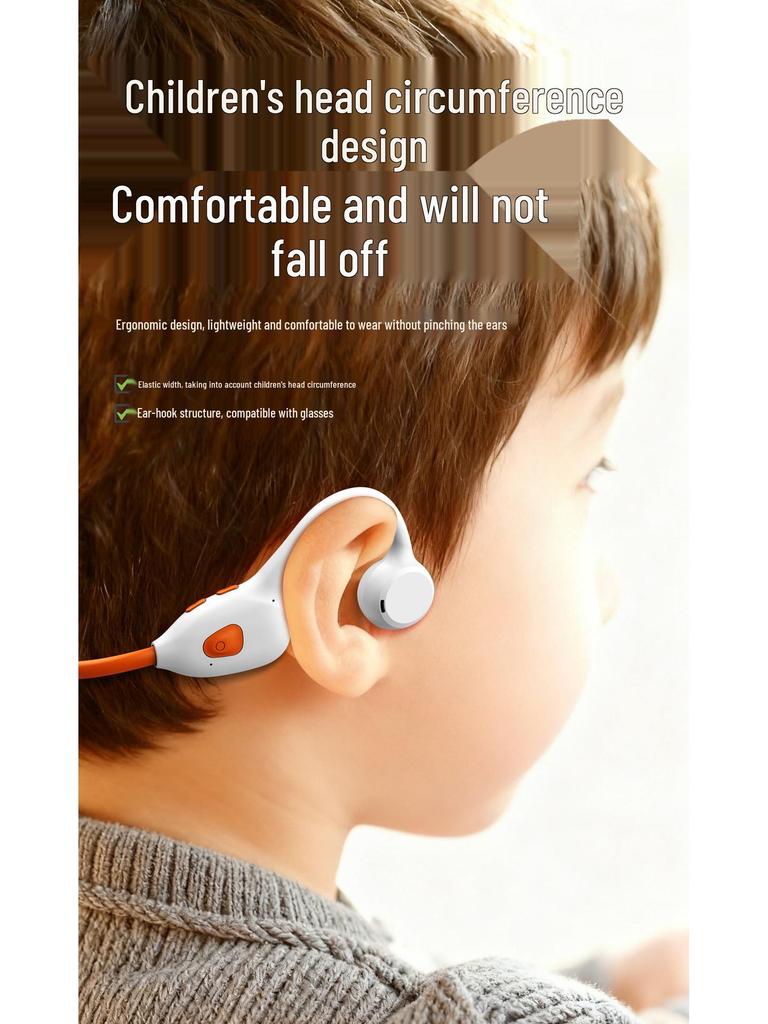 Zero-Pressure Wireless Bluetooth Over-Ear Headphones for Kids - Comfortable Ear Protection for Learning