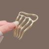 1pc Minimalist Metal Hair Comb Tones Non Slip Styling Perfect Effortless Daily Hairdos Sleek Minimalist Hair Accessories