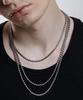 Scalettoblack Ram010 Flux Silver Chain Necklace #