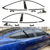 For Tesla Model S 2014-2020 Sedan Window Chrome Delete Blackout ABC Pillars Glossy Black StickersU