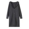 Übergroßer Strick-Kapuzen-Cardigan Langarm Dick Warmer Mantel Damen Herbst Winter 2026 Lockere Passform