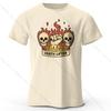 Heren Death Lifter Bedrukt T-shirt 100% Katoen Oversized Grappige Grafische T-shirts voor Heren Dames Zomer Tops