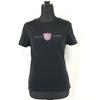 USED/Made In Japan Short Sleeve T-Shirt L Women Black Logo Print Stretch
