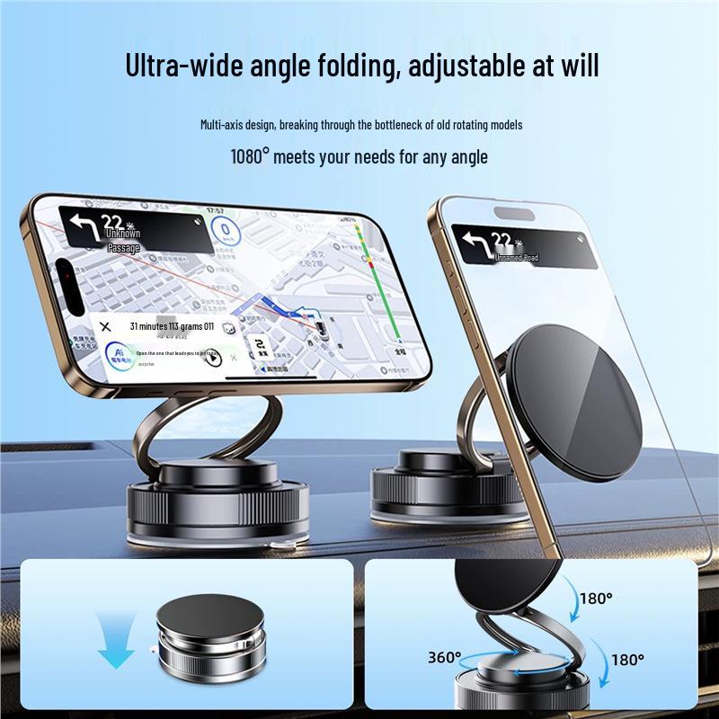 2025 Multifunctional Car Center Console Vacuum Magnetic Phone Holder